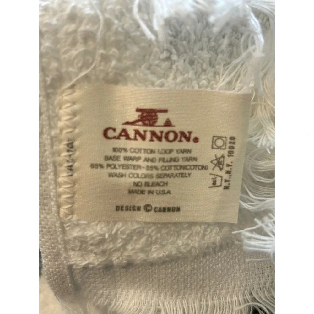 Vintage Christmas Kitchen Towel Potholder Set Cannon USA Holiday Cottagecore NOS